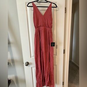 Dark mauve/dusty rose Lulus maxi dress